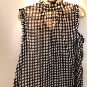 Who what wear sheer, gingham top